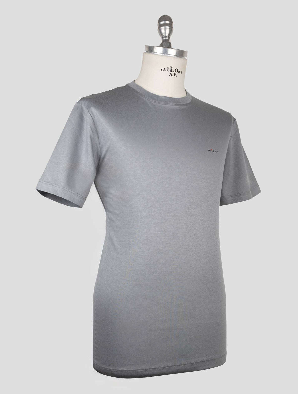 Kiton Gray Cotton T-shirt 2