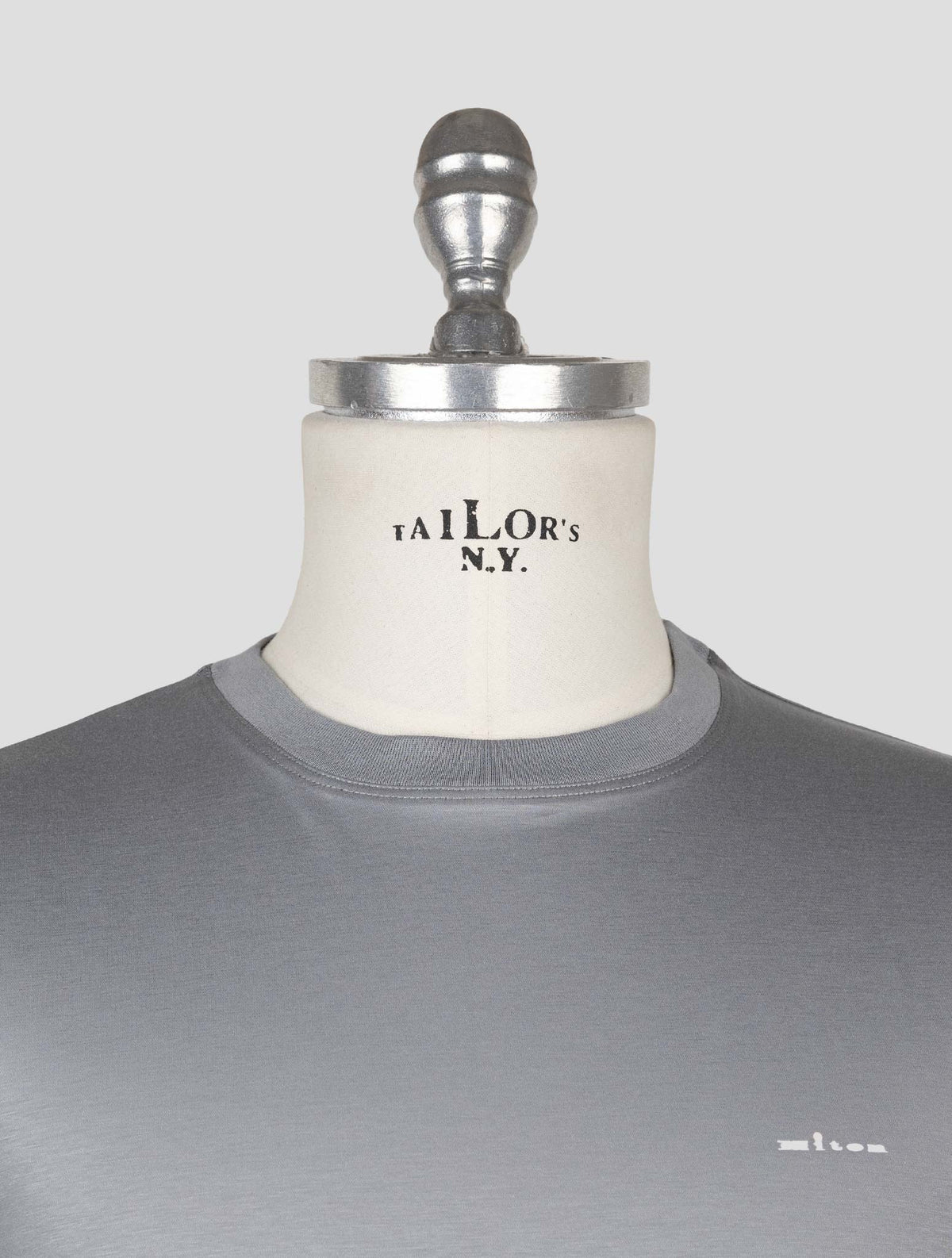 Kiton Gray Cotton T-shirt 4