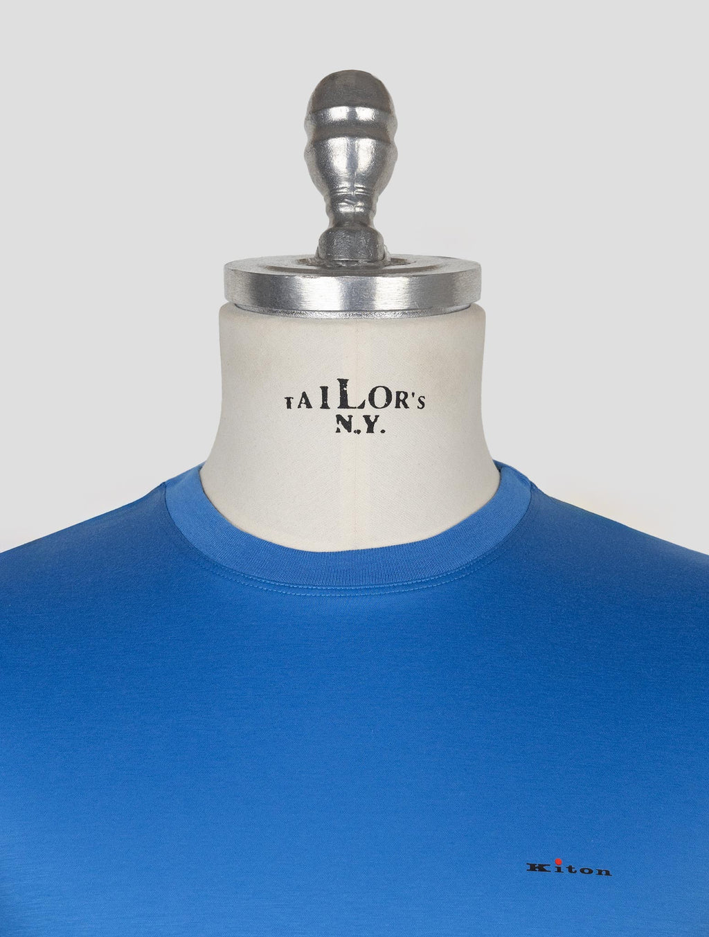 Kiton Blue Cotton T-Shirt 3