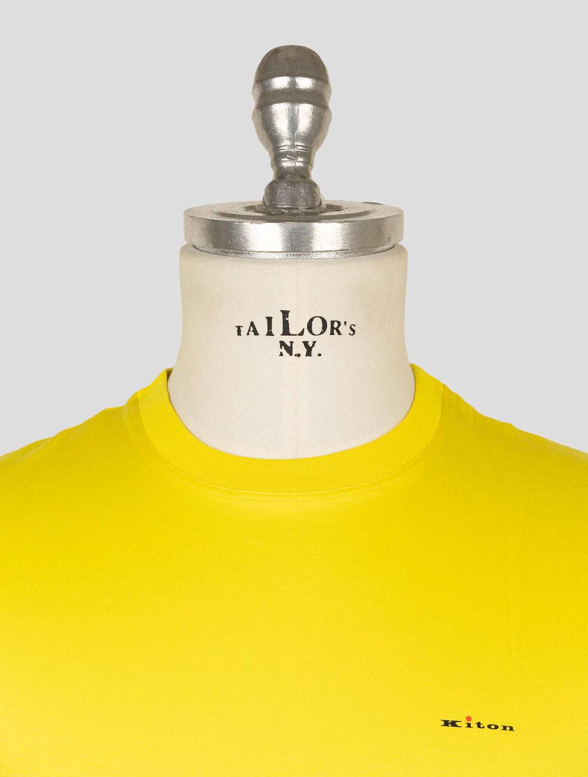 Kiton Yellow Cotton T-Shirt 4