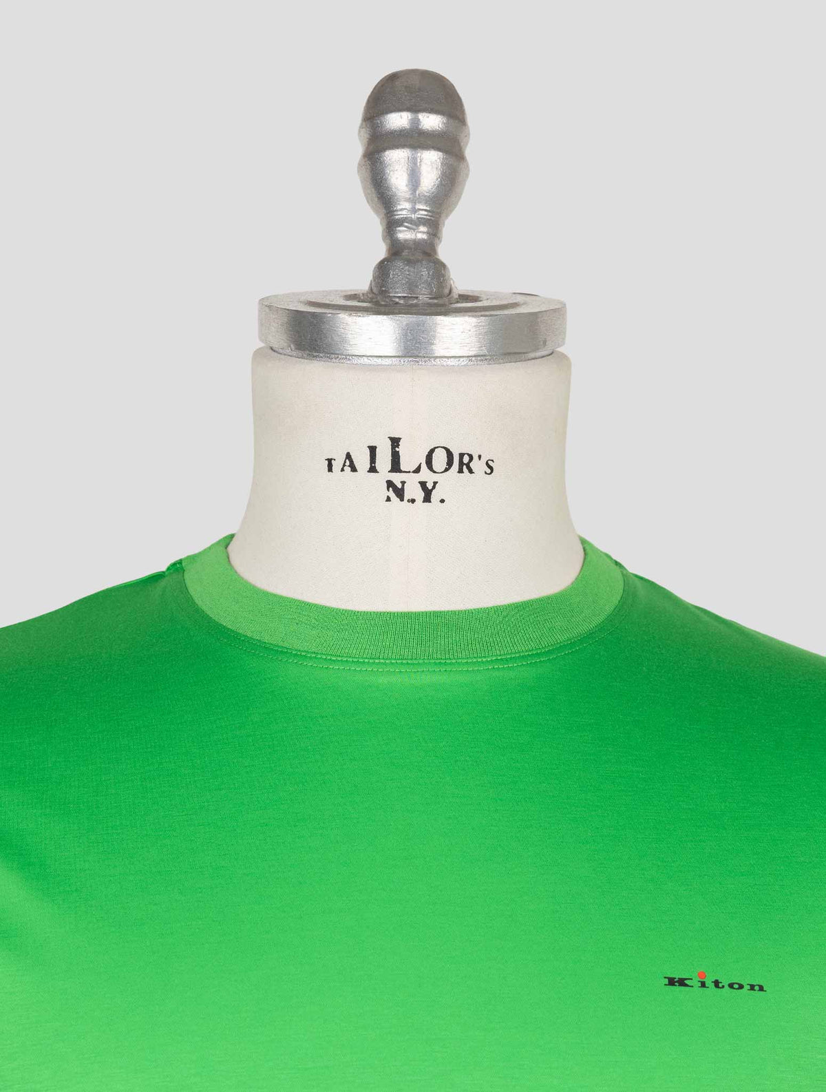 Kiton Green Cotton T-Shirt 4