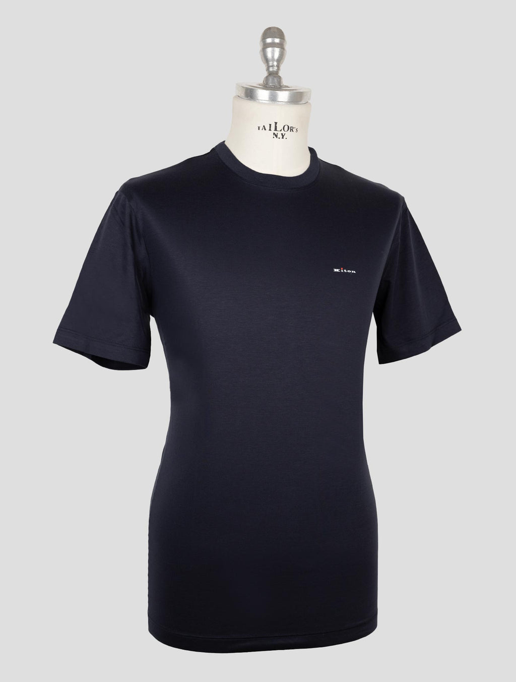 Kiton Dark Blue Cotton T-Shirt 2