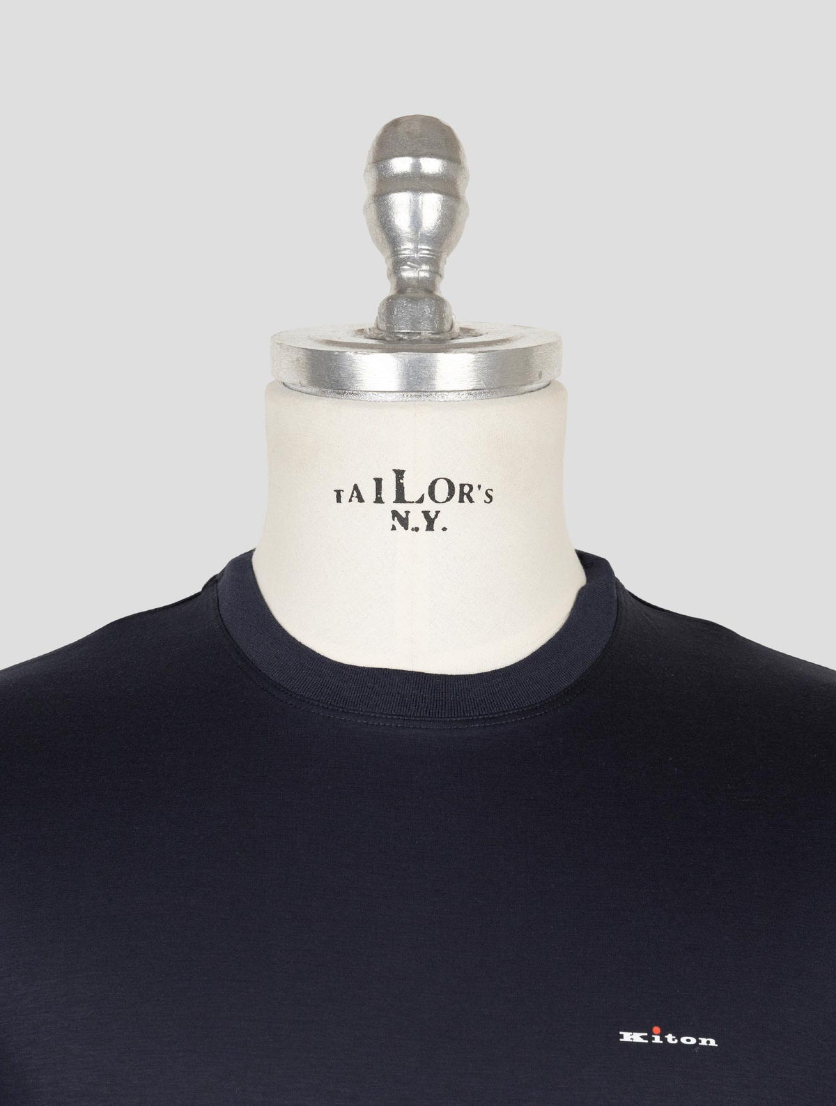 Kiton Dark Blue Cotton T-Shirt 4