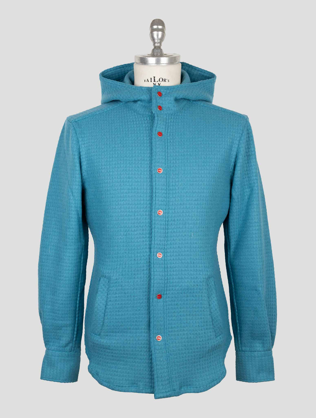 Kiton Light Blue Wool Pa Shirt Mariano 1
