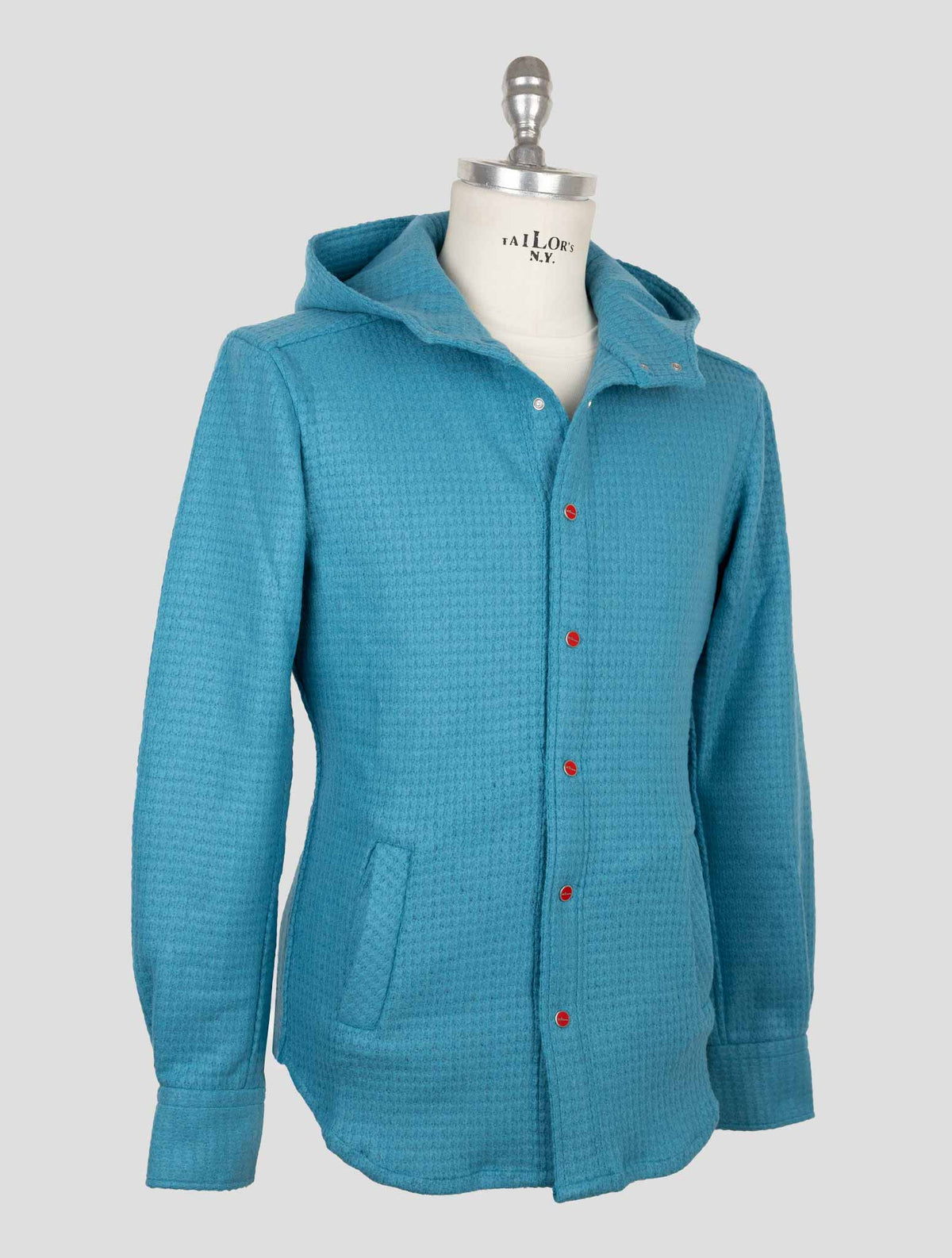 Kiton Light Blue Wool Pa Shirt Mariano 3