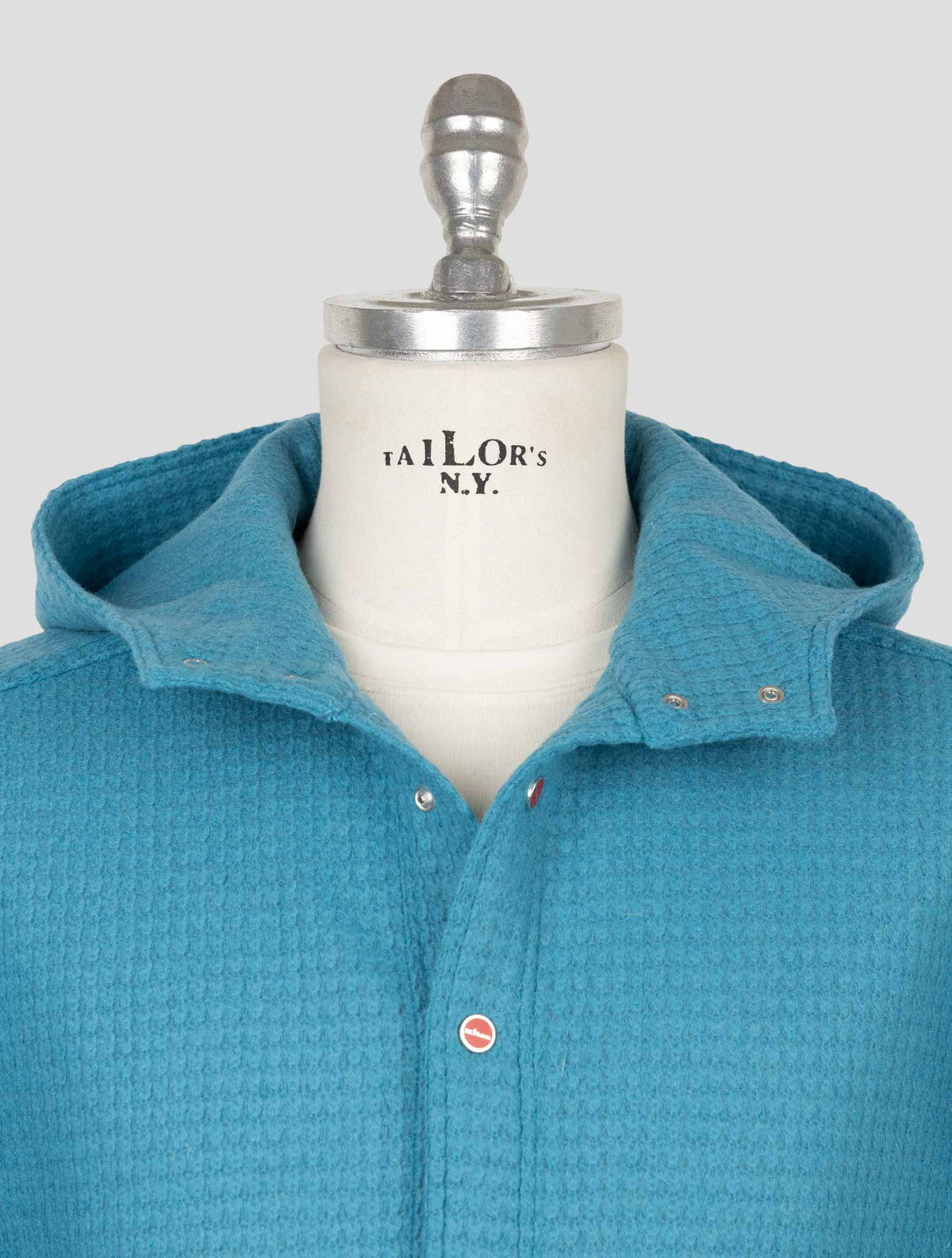 Kiton Light Blue Wool Pa Shirt Mariano 5