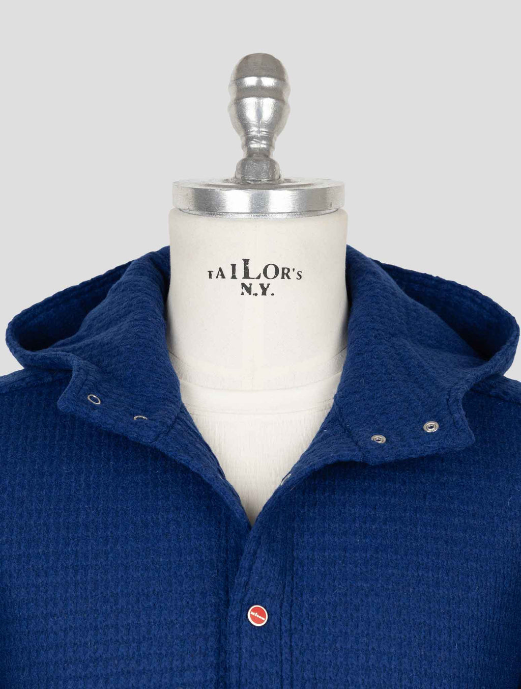 Kiton Blue Wool Pa Shirt Mariano 5