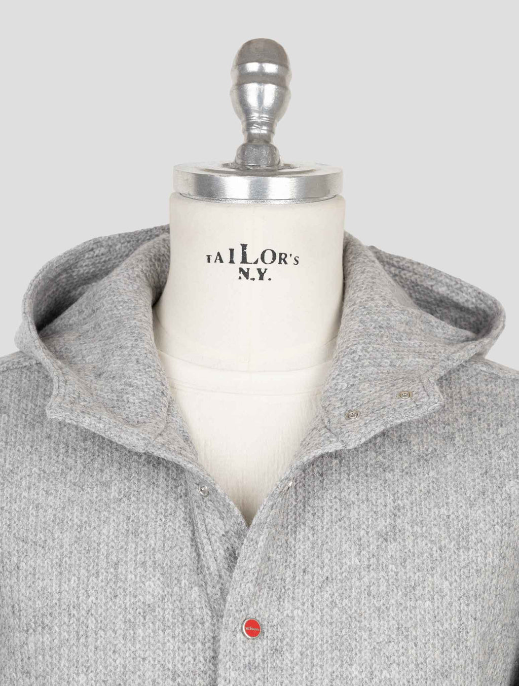 Kiton Gray Wool Pa Shirt Mariano 4