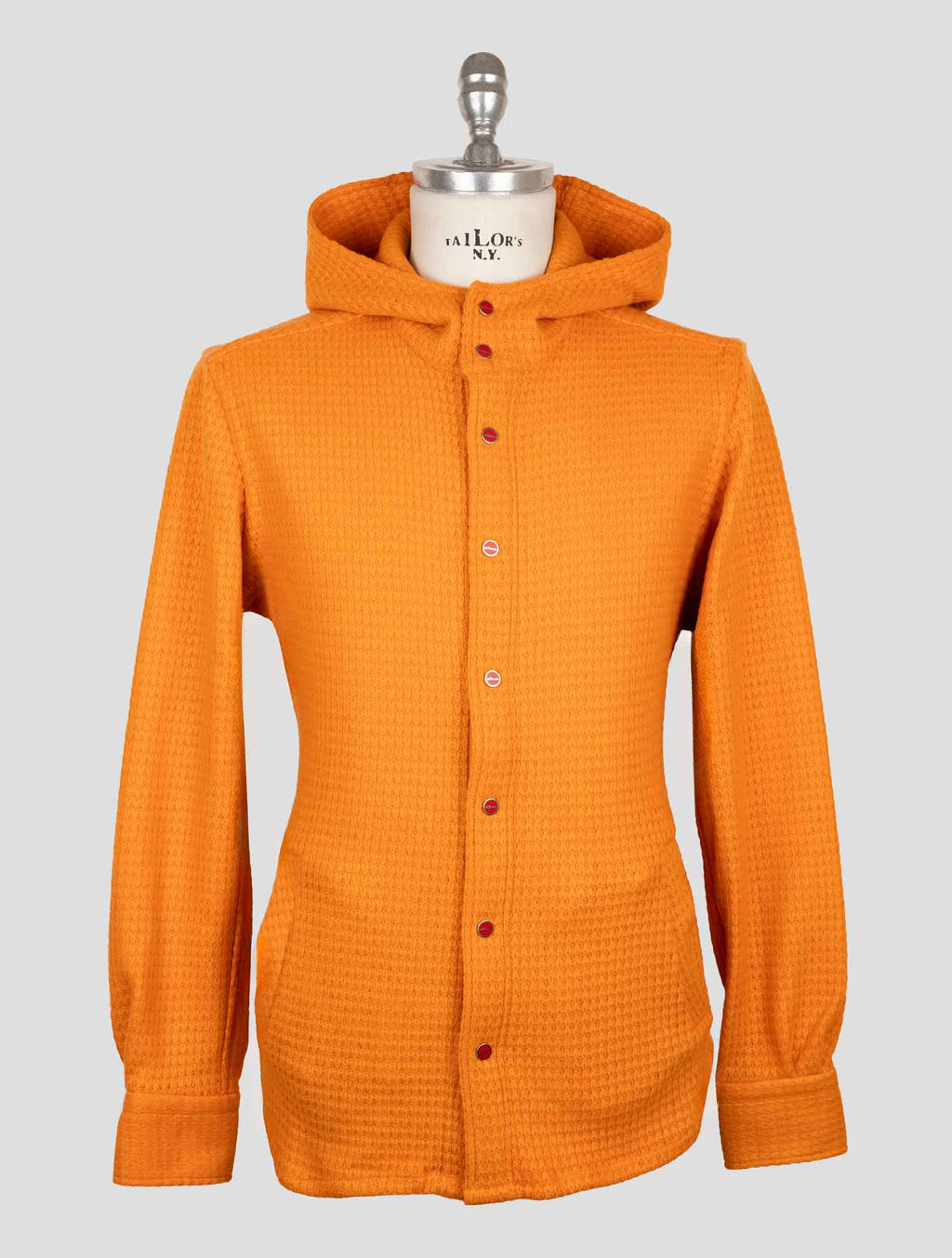 Kiton Orange Wool Pa Shirt Mariano 1