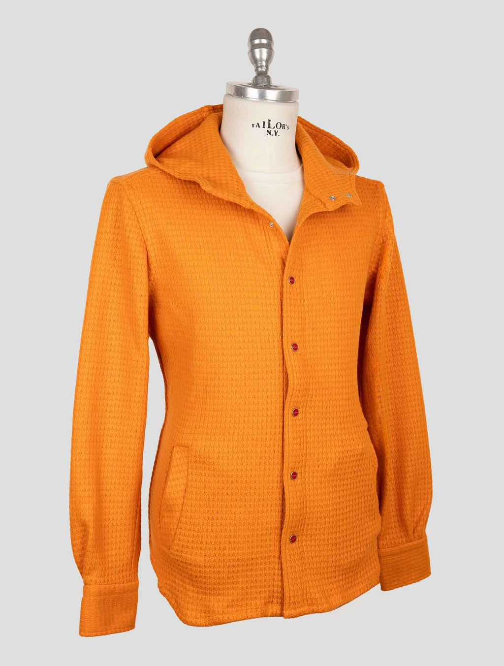 Kiton Orange Wool Pa Shirt Mariano 2