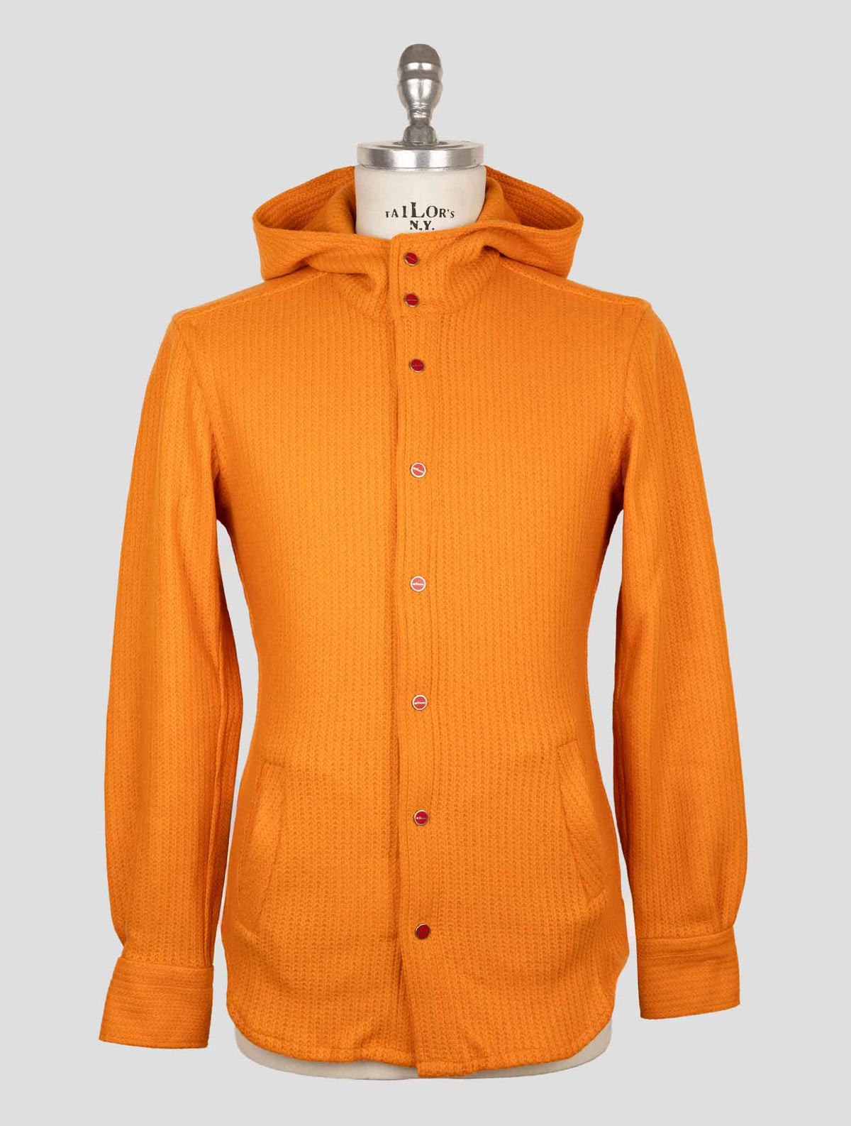 Kiton Orange Wool Pa Shirt Mariano 1