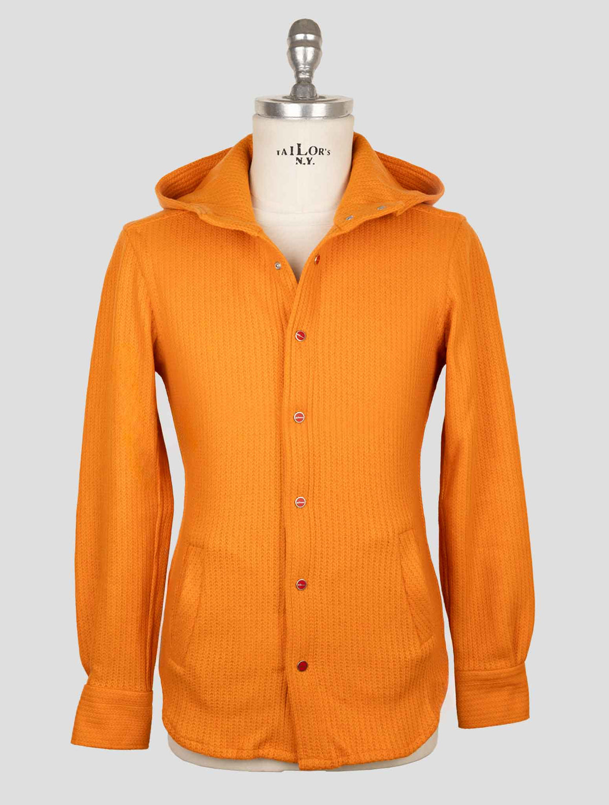 Kiton Orange Wool Pa Shirt Mariano 2