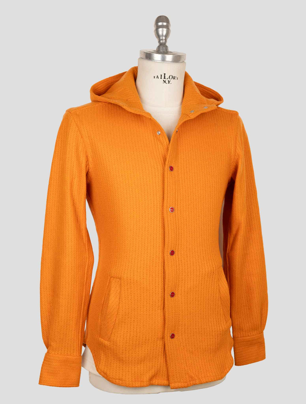 Kiton Orange Wool Pa Shirt Mariano 3