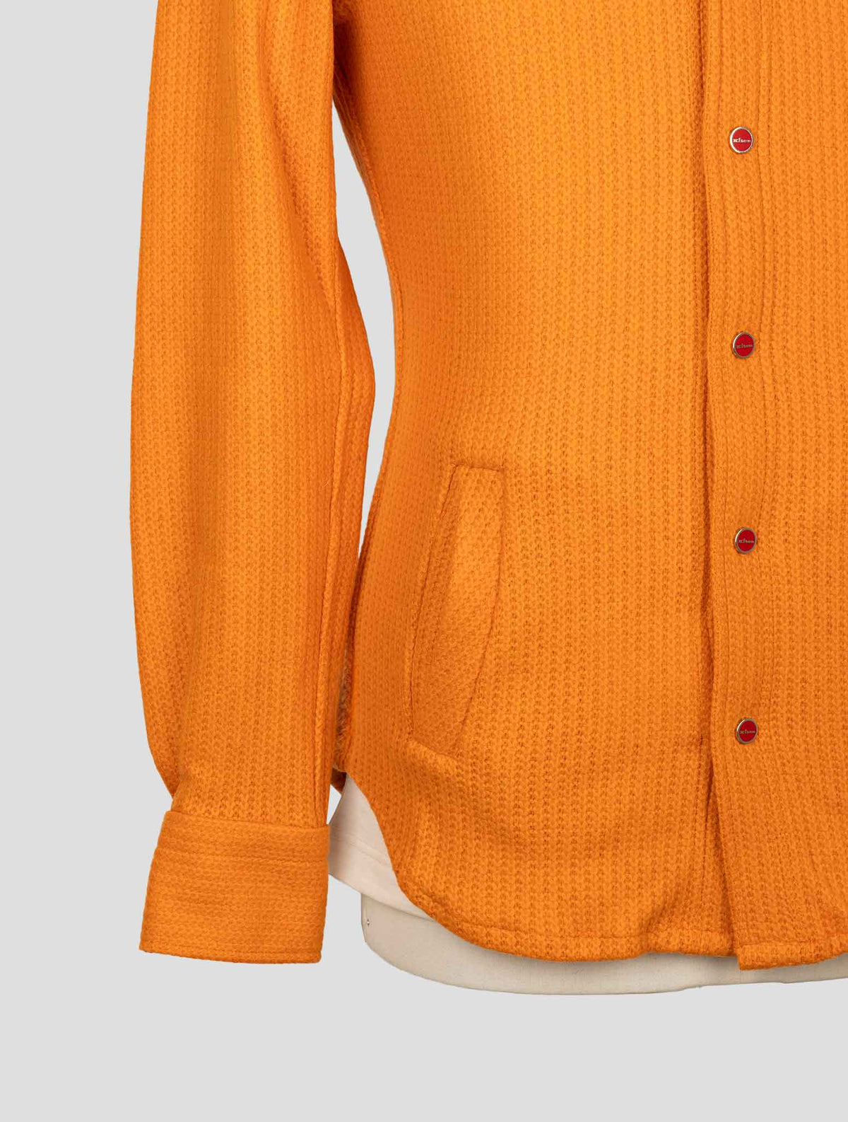 Kiton Orange Wool Pa Shirt Mariano 6