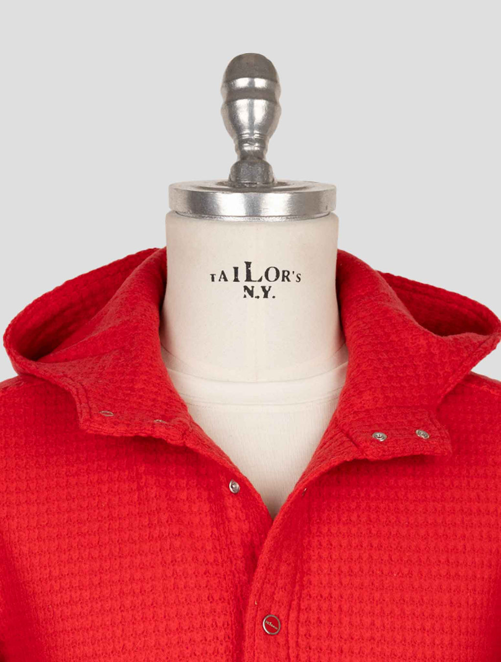 Kiton Red Wool Pa Shirt Mariano 5