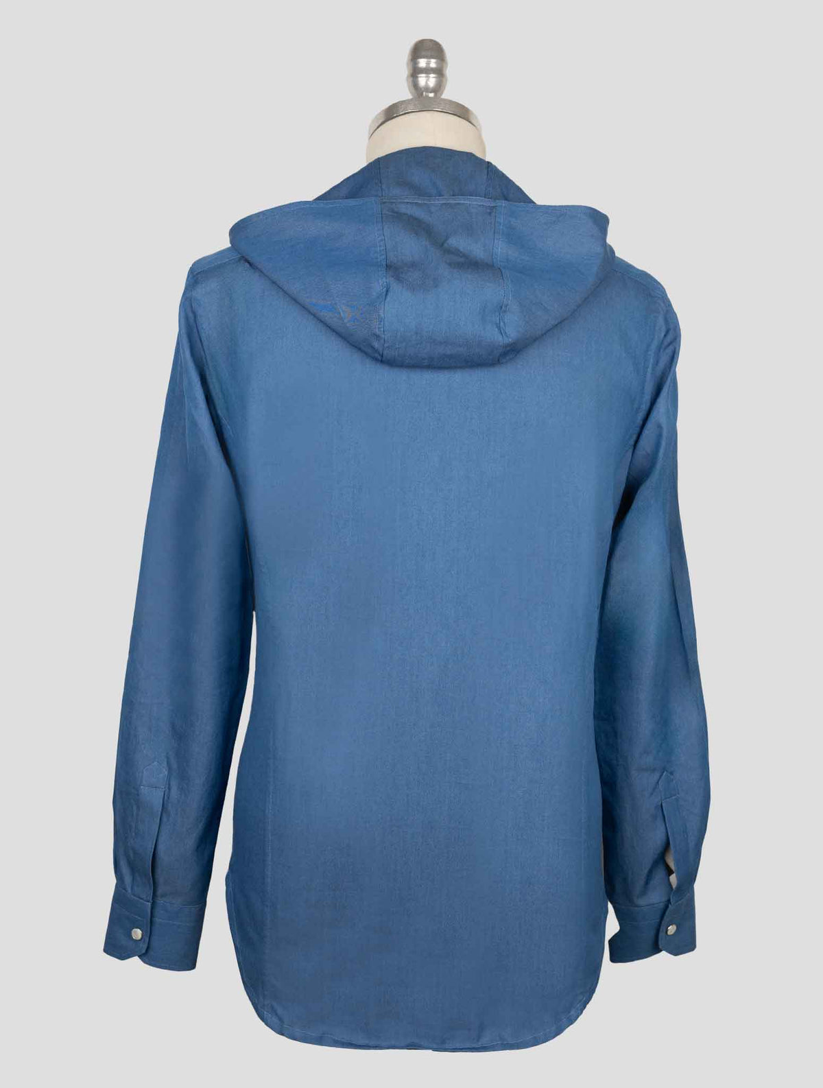Kiton Blue Cotton Shirt Mariano 3