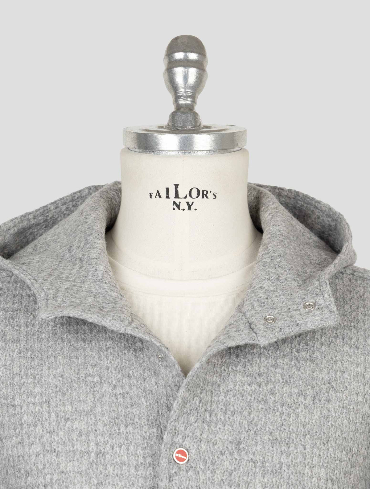 Kiton Gray Wool Pa Shirt Mariano 5