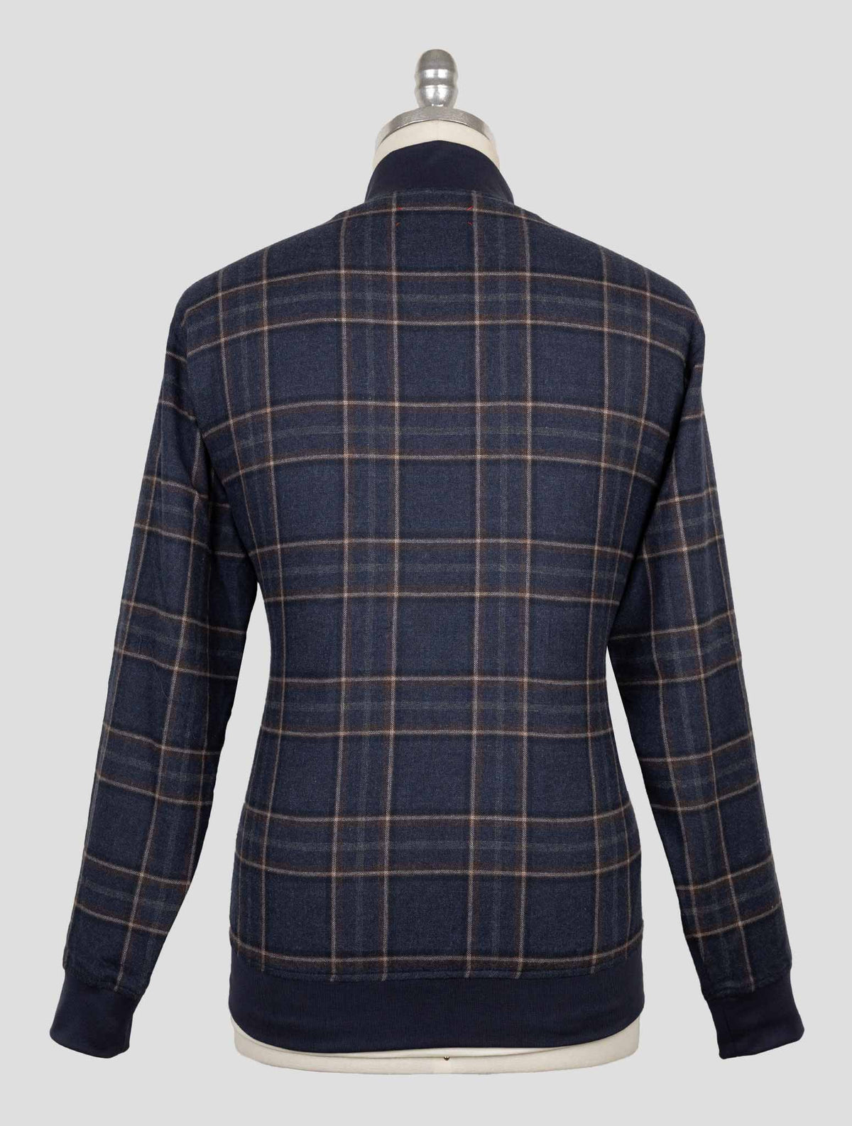 Kiton Blue Cotton Coat B-One 3