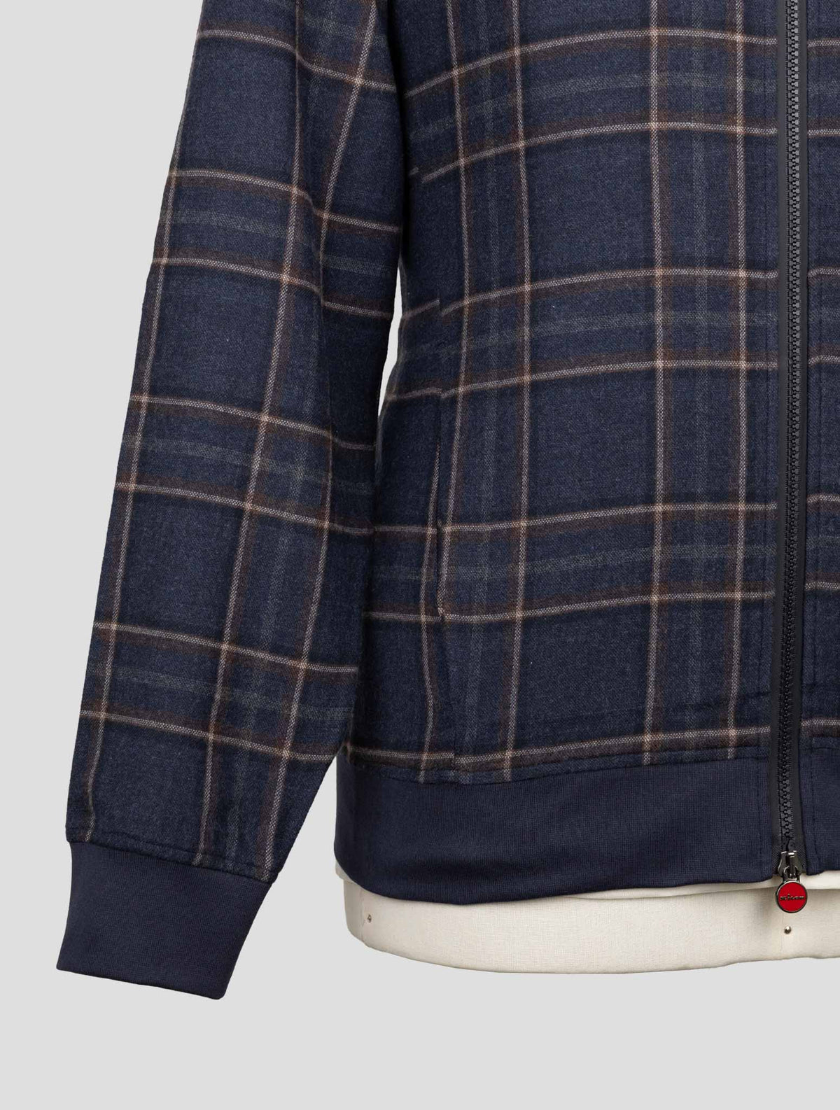 Kiton Blue Cotton Coat B-One 5