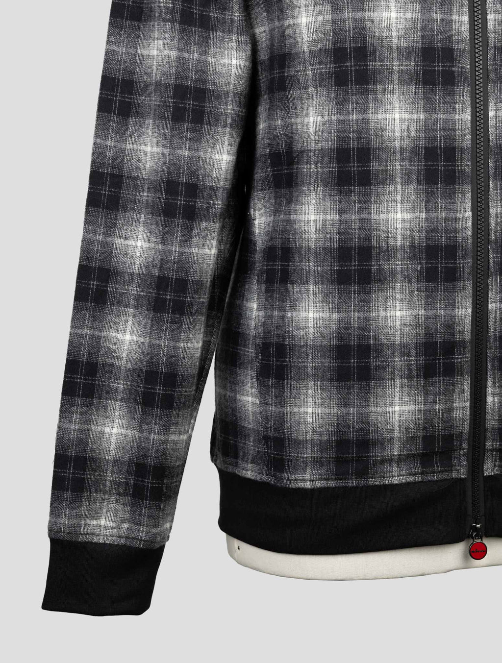 Kiton Black Cotton Coat B-One 5