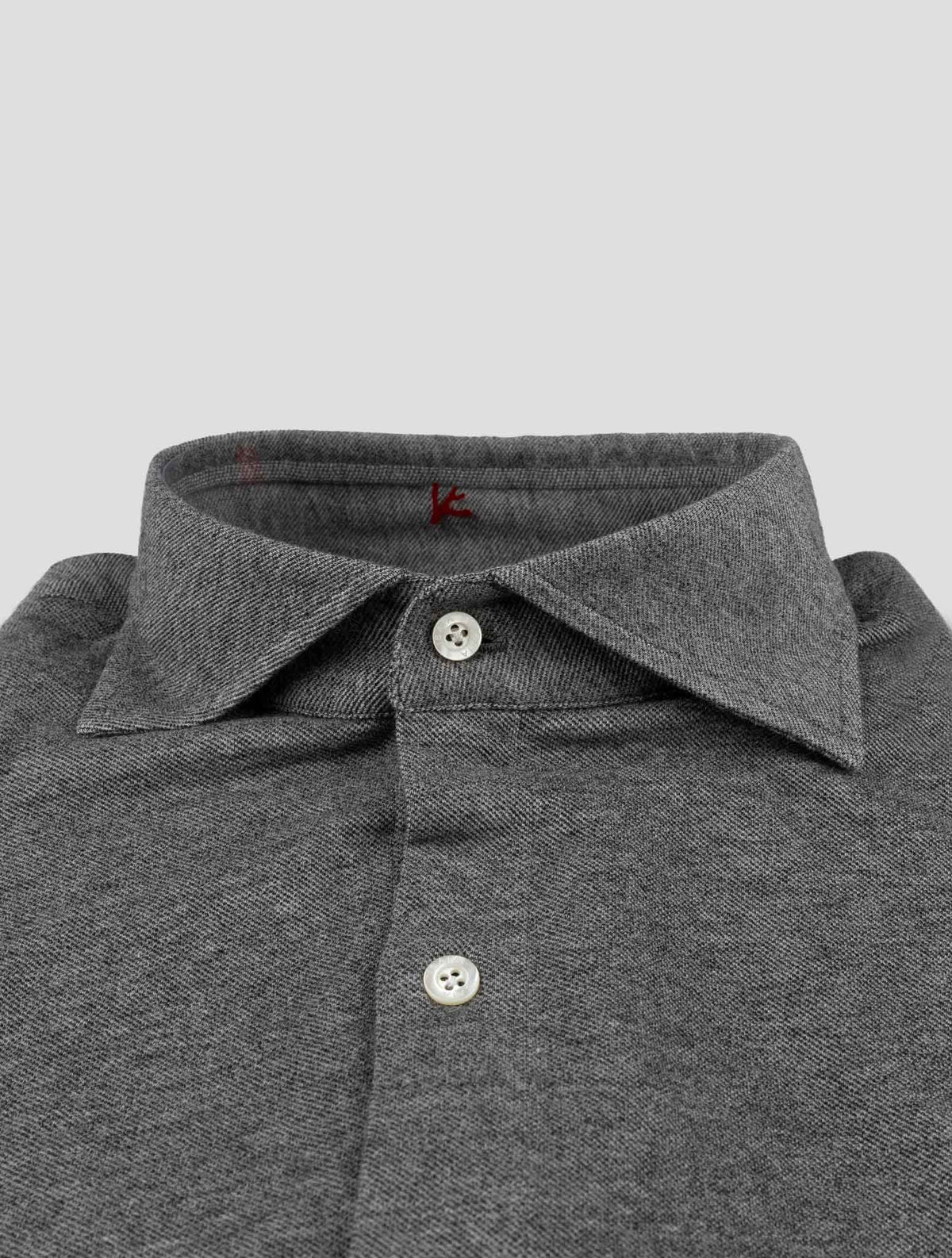Isaia Dark Gray Cotton Shirt 2