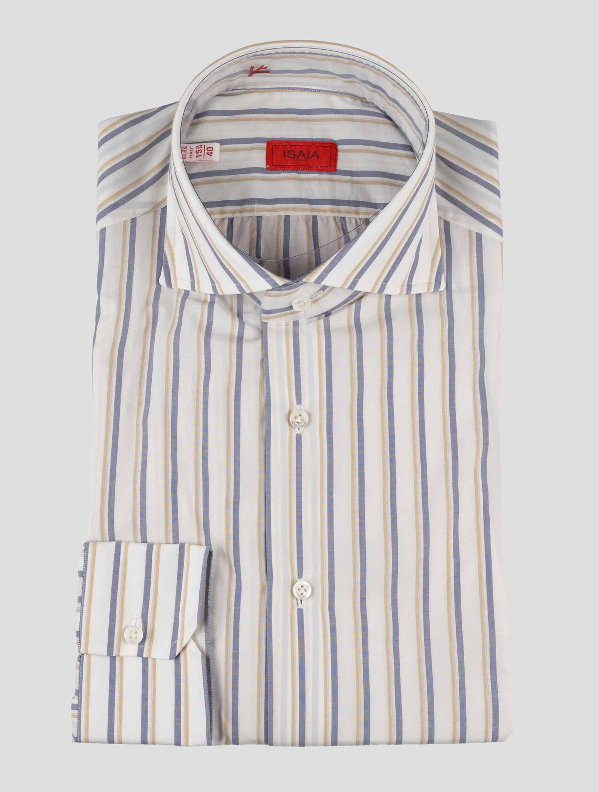 Isaia Multicolor Cotton Shirt 1
