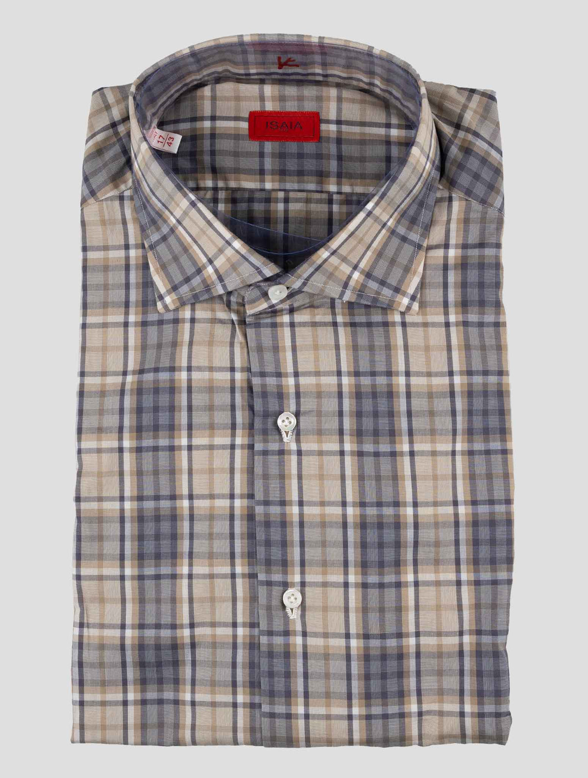 Isaia Multicolor Cotton Shirt 1