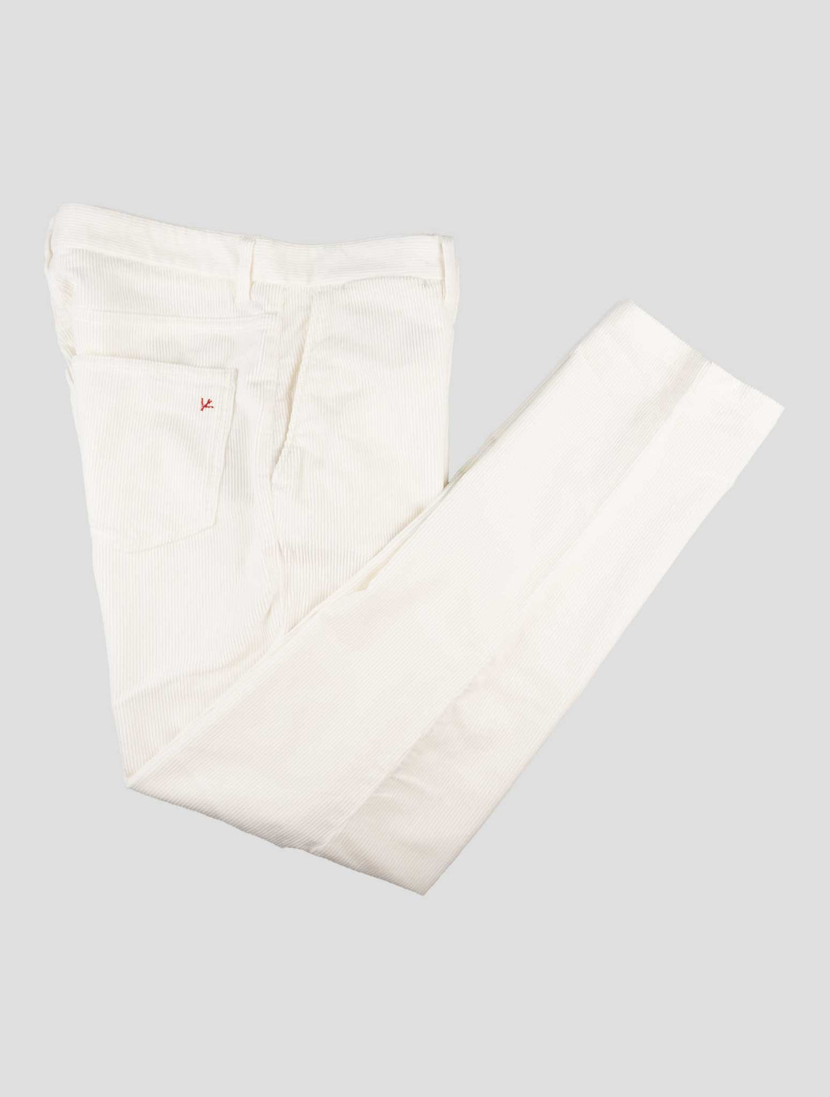 Isaia White Cotton Ea Pants 1