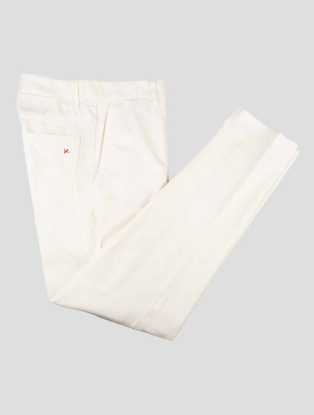 Isaia White Cotton Cashmere Ea Pants 1