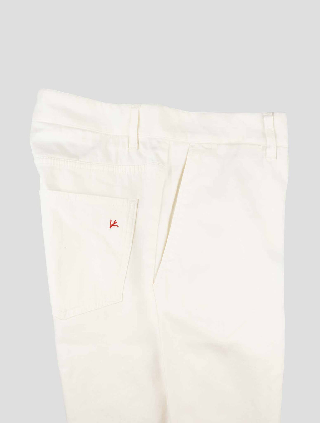 Isaia White Cotton Cashmere Ea Pants 3
