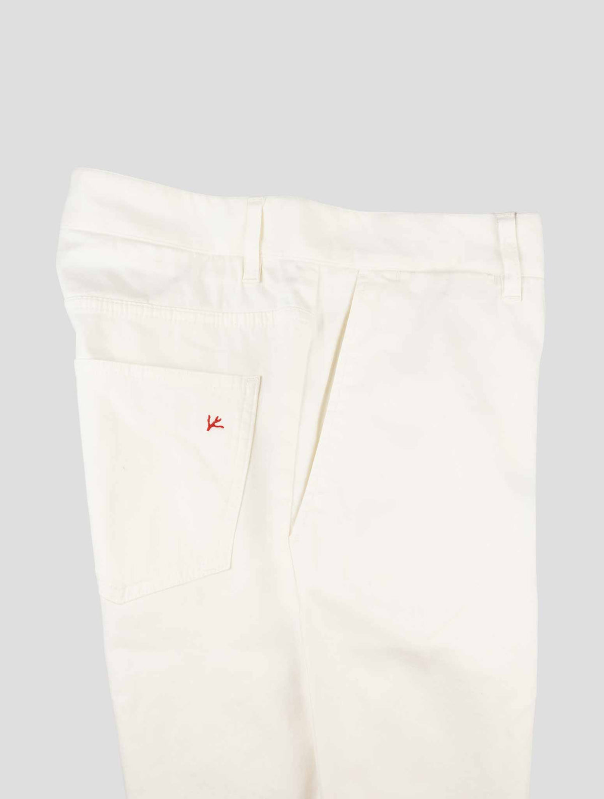 Isaia White Cotton Cashmere Ea Pants 3