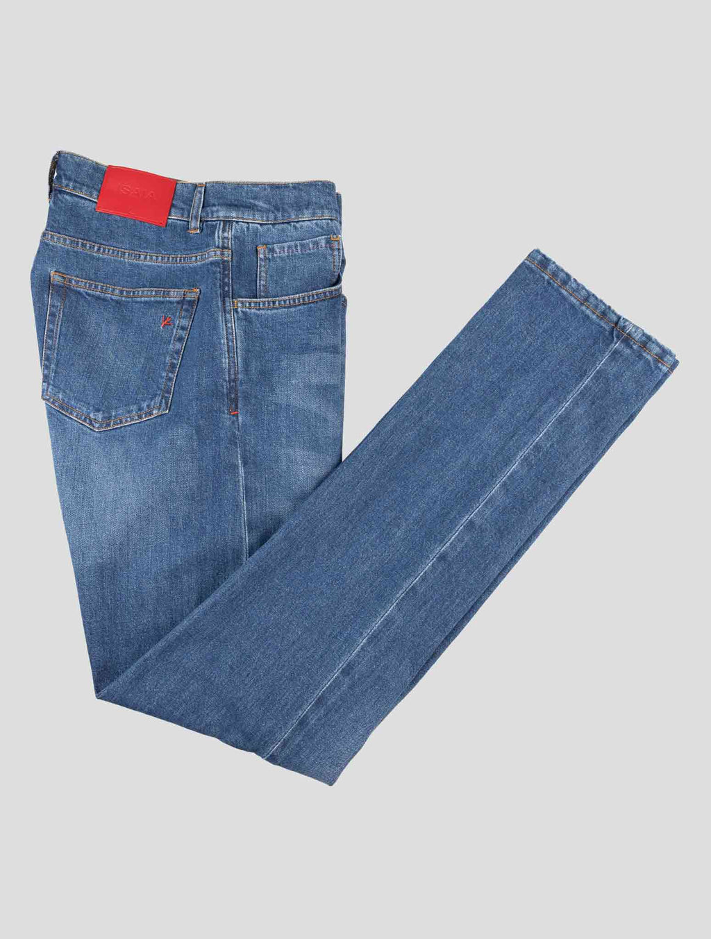 Isaia Blue Cotton Ea Jeans 1