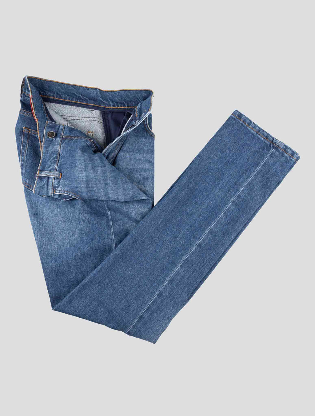 Isaia Blue Cotton Ea Jeans 2