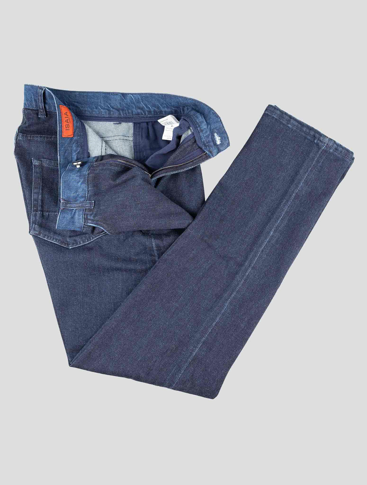 Isaia Dark Blue Cotton Cashmere Ea Jeans 2