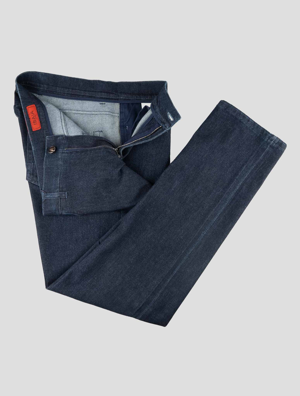 Isaia Dark Blue Cotton Cashmere Ea Jeans 2