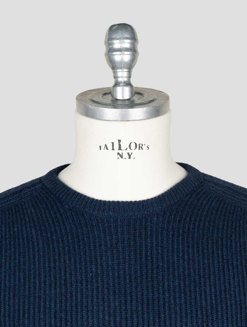 Isaia Dark Blue Cashmere Sweater Crewneck 4