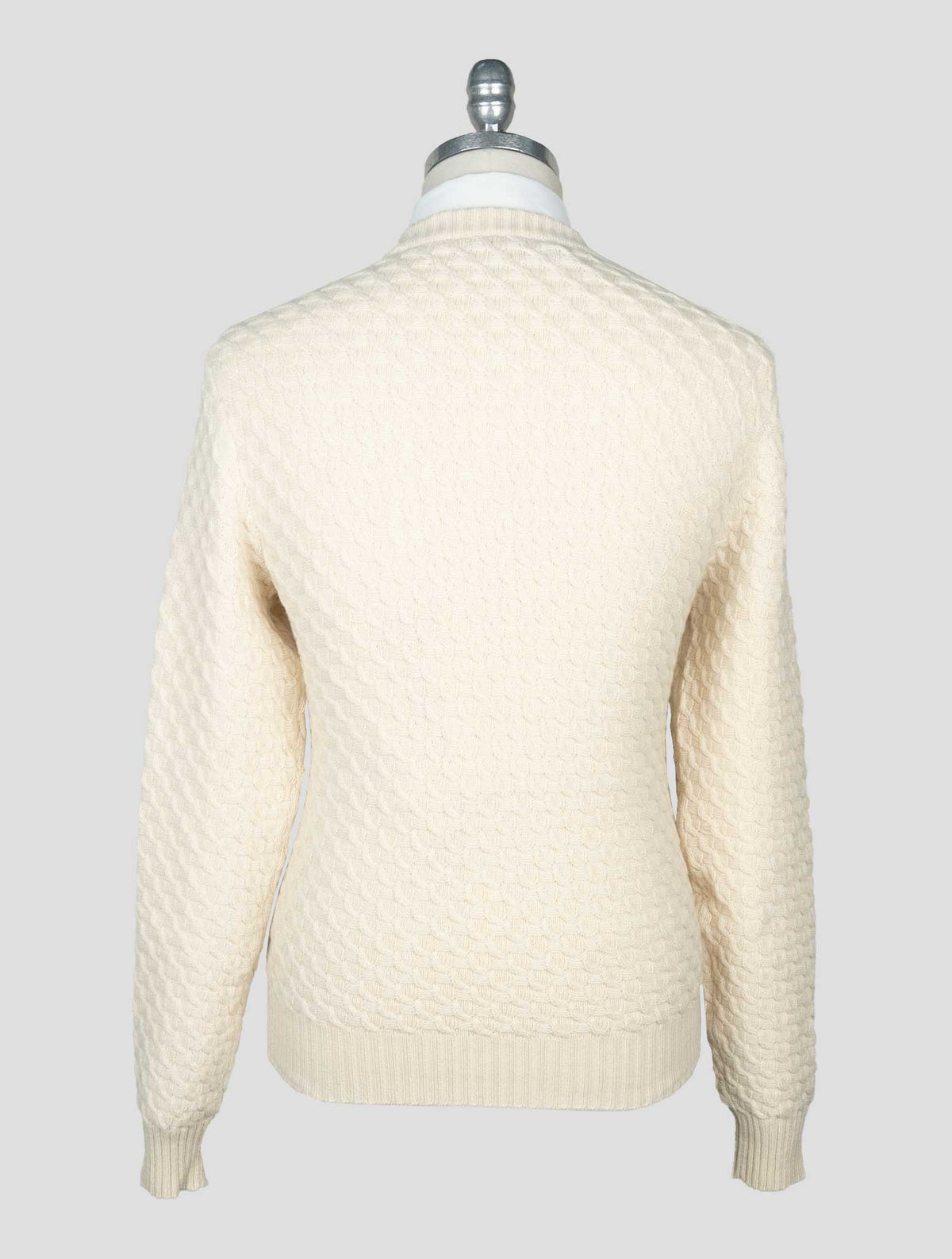 Isaia White Cashmere Sweater Crewneck 3