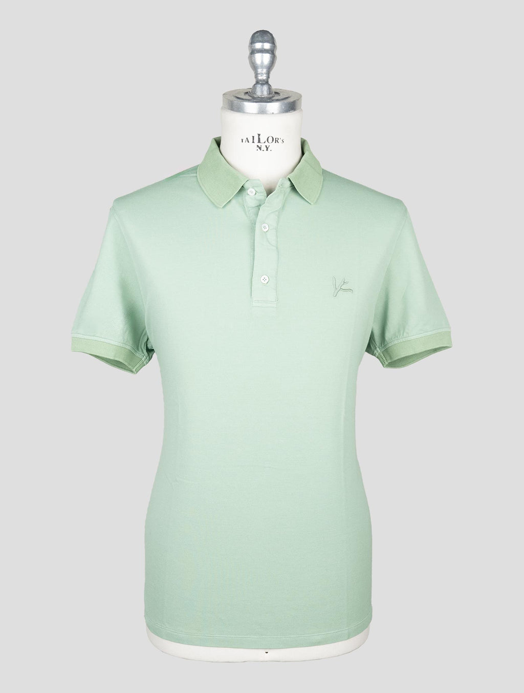 Isaia Green Cotton Polo 1