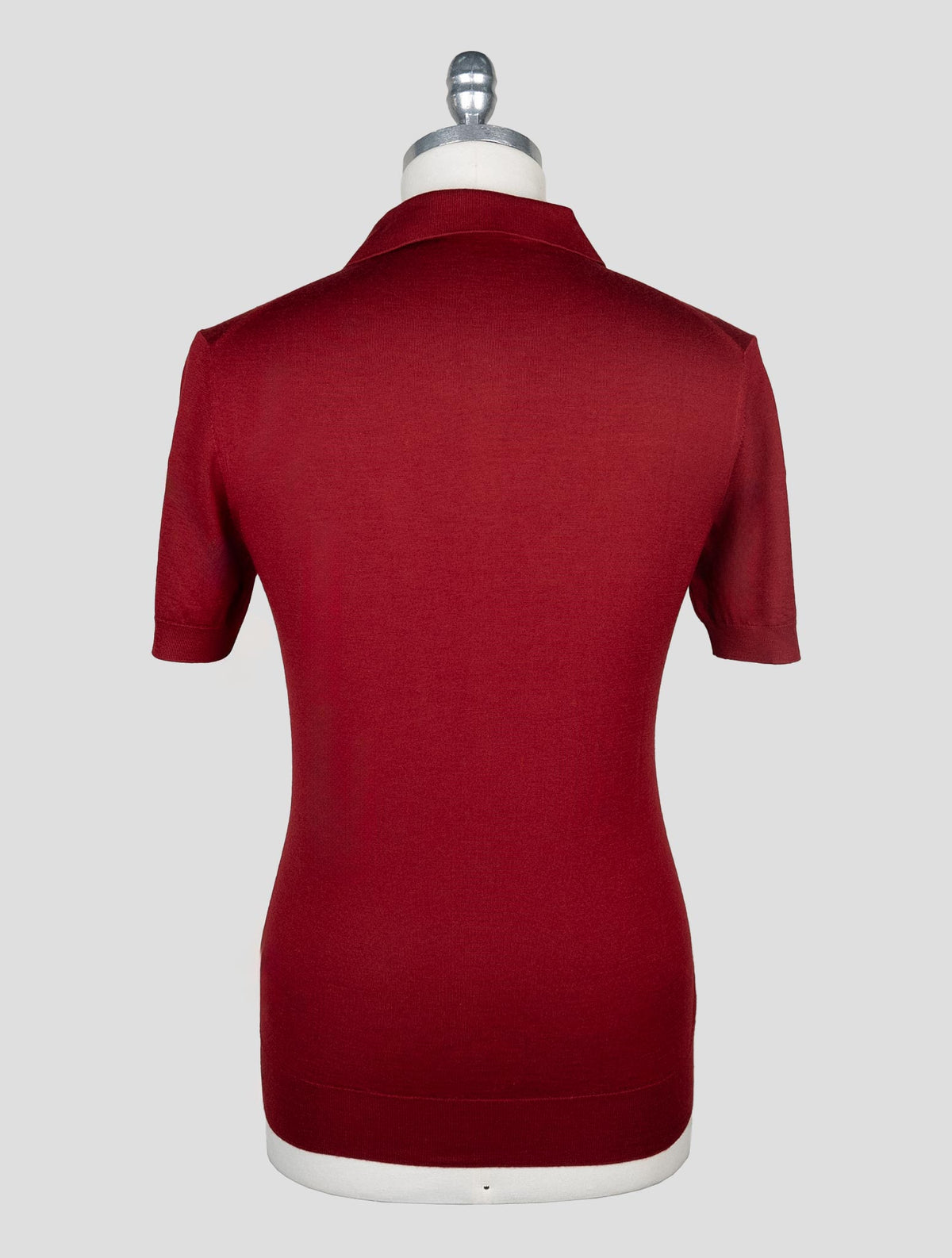 Isaia Red Cashmere Silk Polo 3