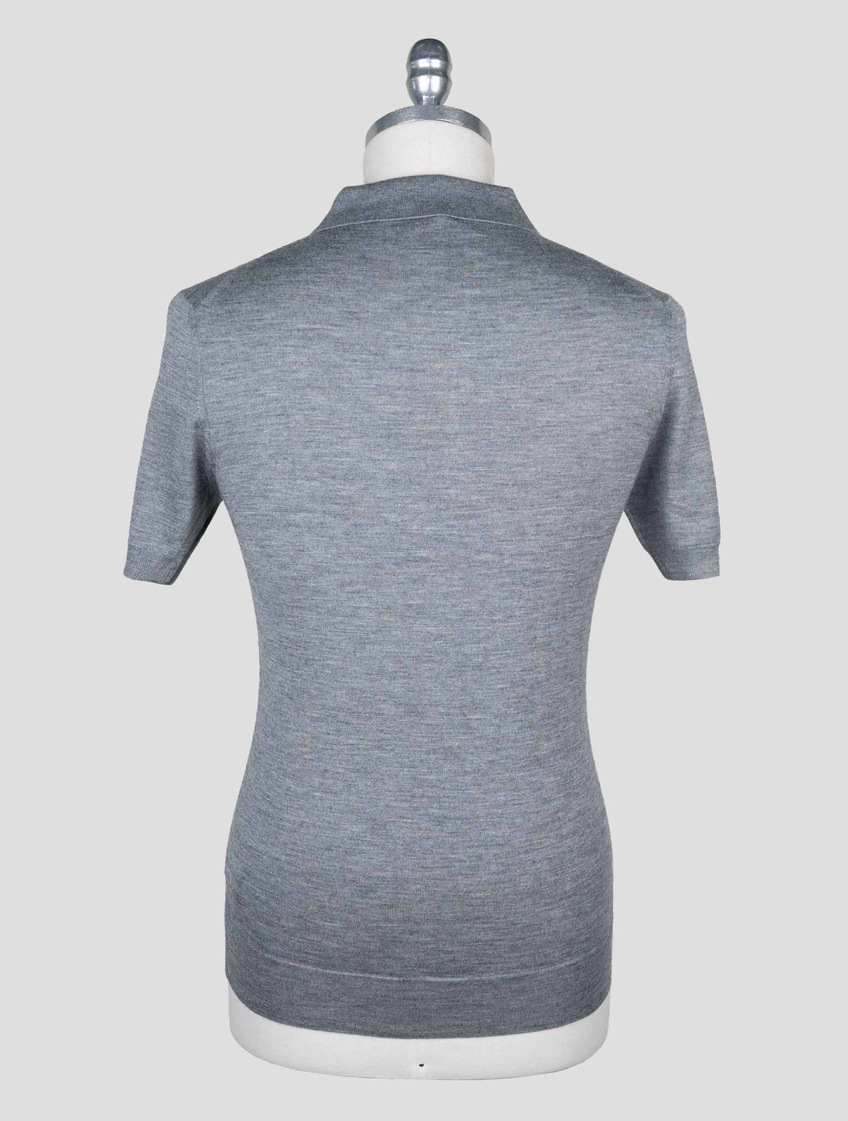 Isaia Gray Cashmere Silk Polo 3