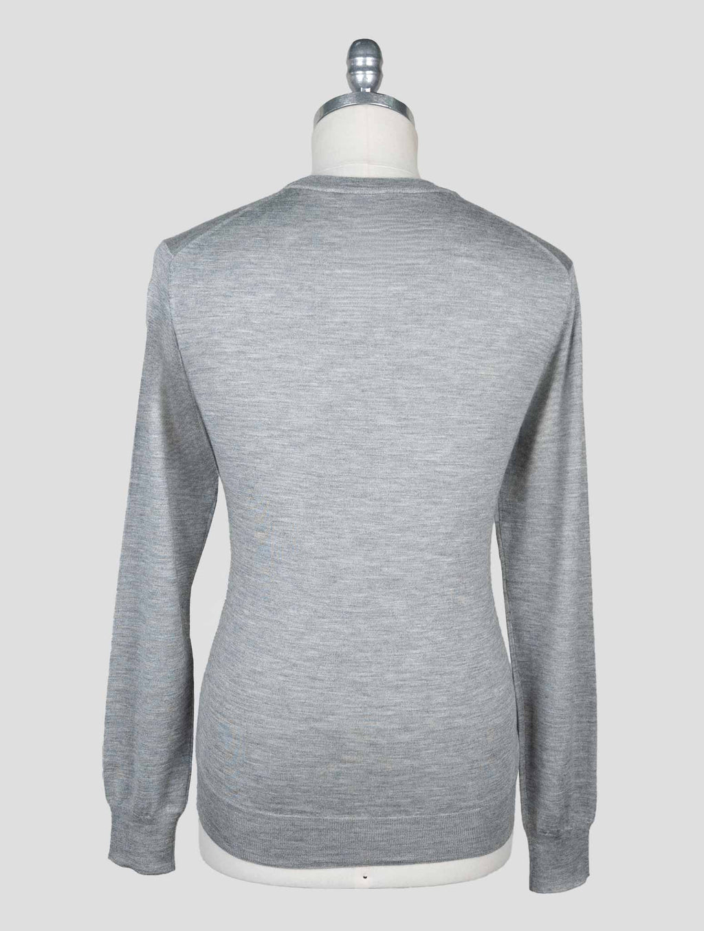 Isaia Gray Cashmere Silk Sweater Crewneck 3