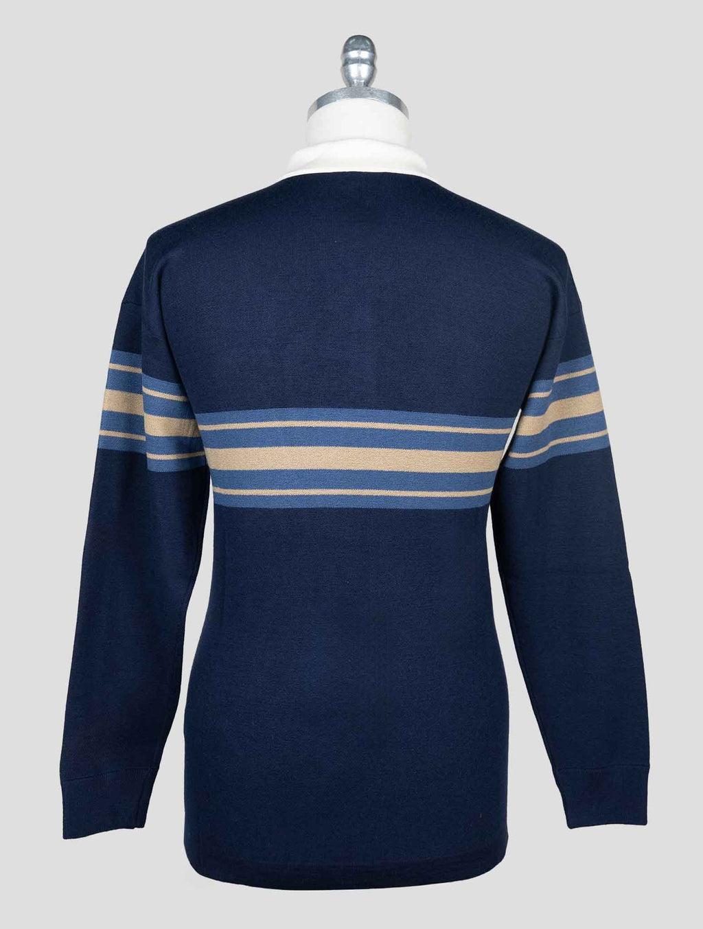 Isaia Multicolor Wool Silk Cashmere Sweater Polo 3