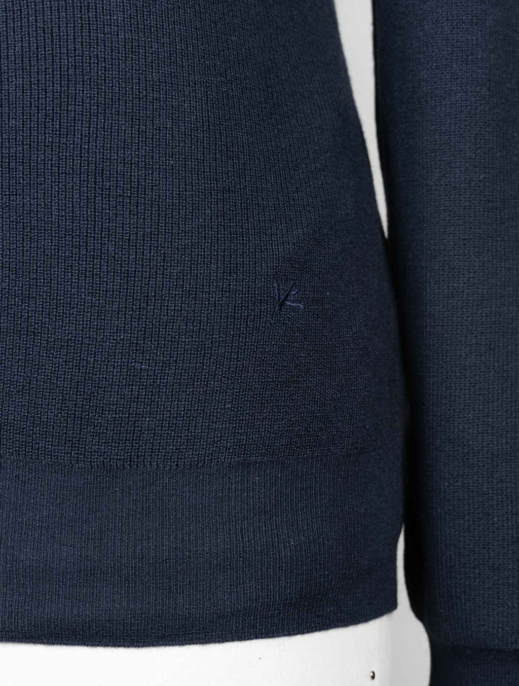 Isaia Blue Navy Silk Cashmere Sweater Full Zip 5