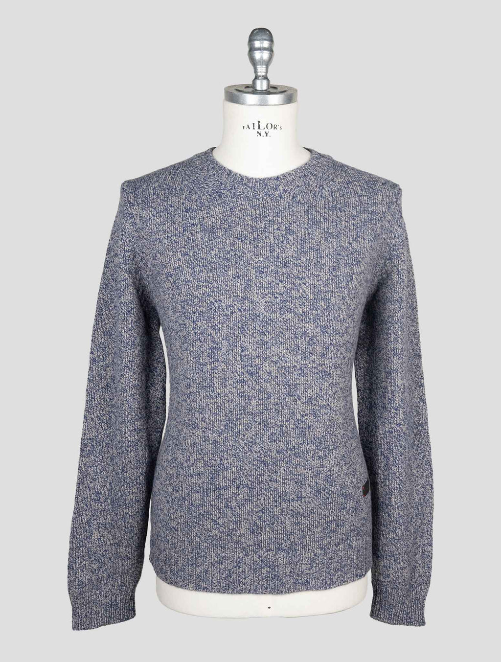 Isaia Blue Gray Cashmere Sweater Crewneck 1
