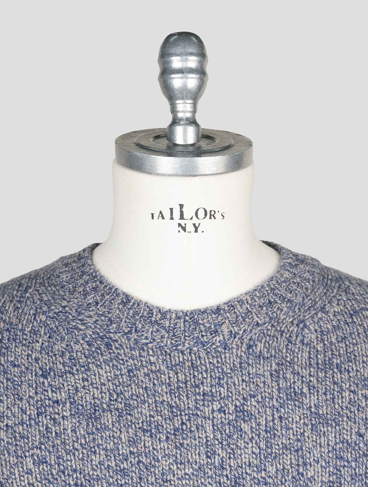 Isaia Blue Gray Cashmere Sweater Crewneck 4