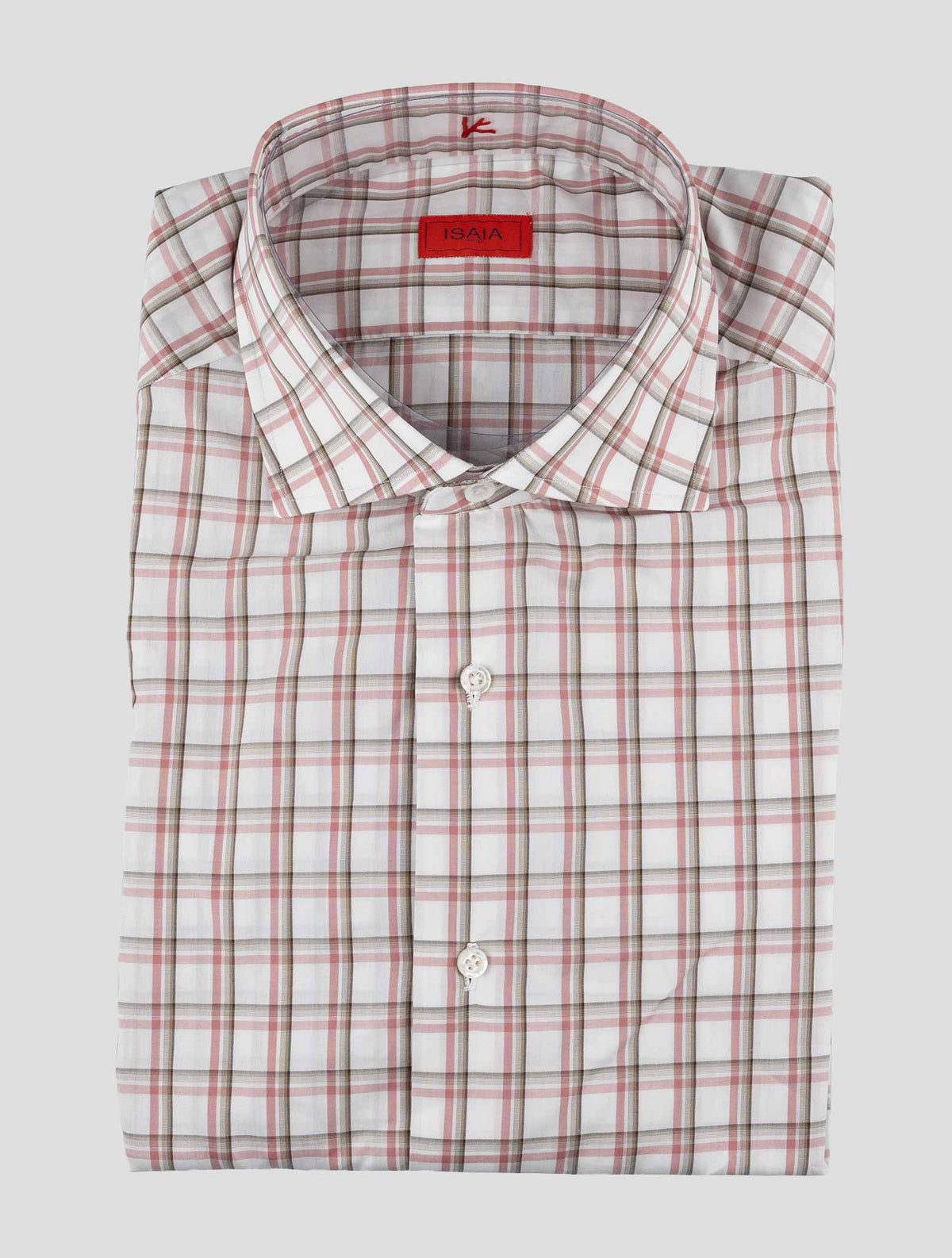 Isaia Multicolor Cotton Shirt 1