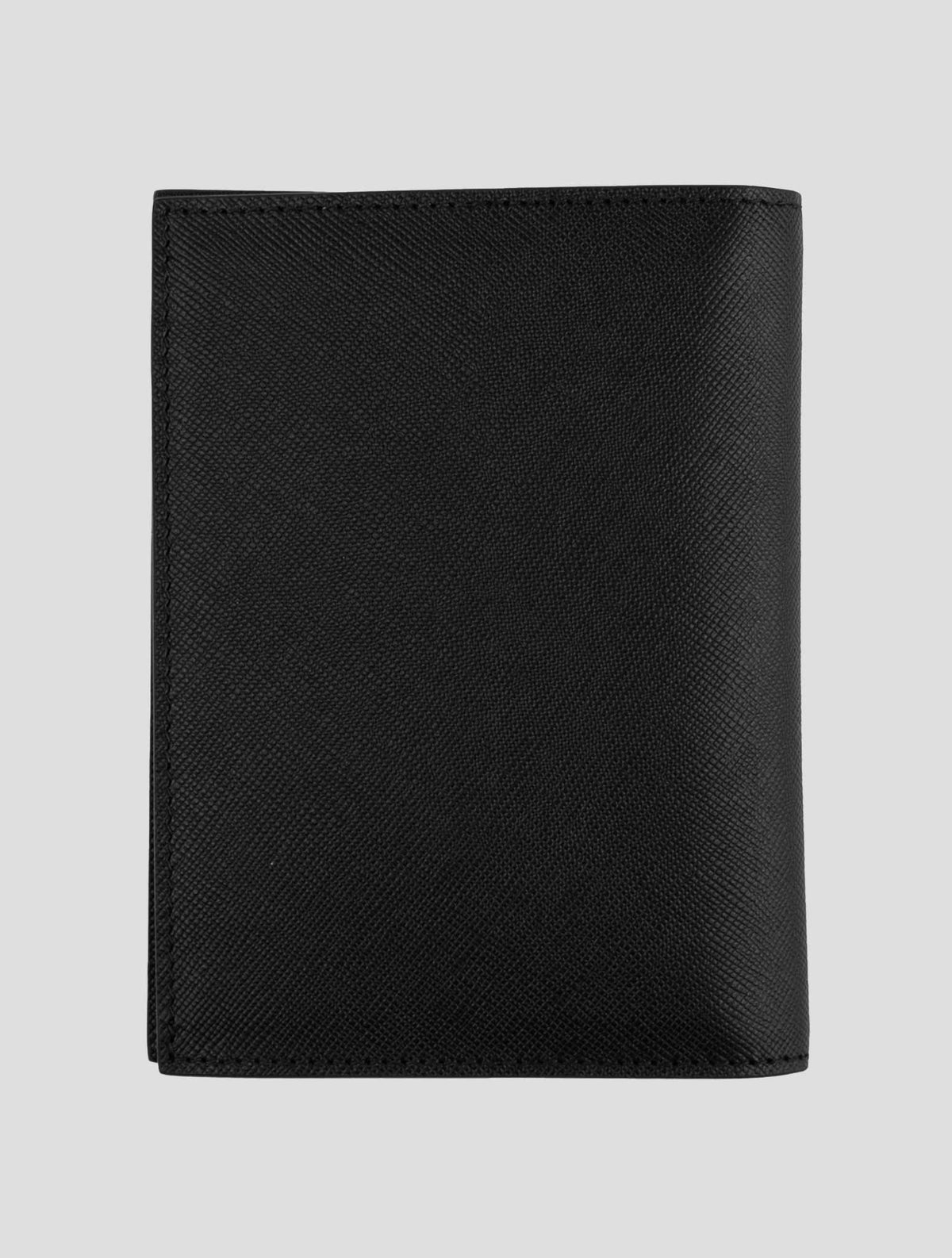 Kiton Black Leather Passport Holder 2