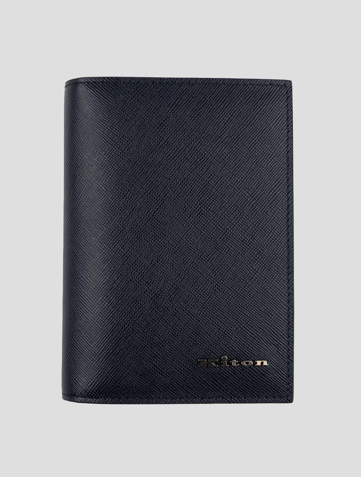 Kiton Blue Leather Passport Holder 1
