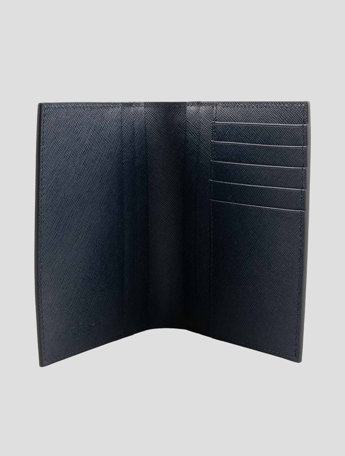Kiton Blue Leather Passport Holder 3