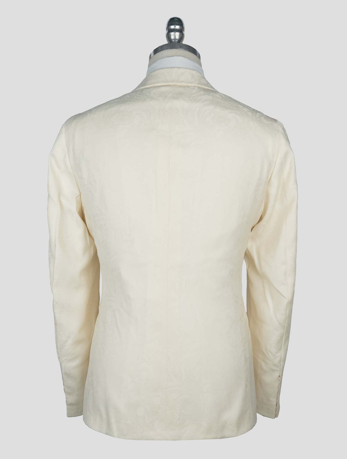 Isaia White Wool Smoking Blazer 3